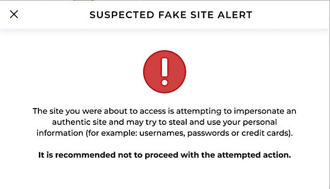 Memcyco Fake Site Alert SEO Poisoning